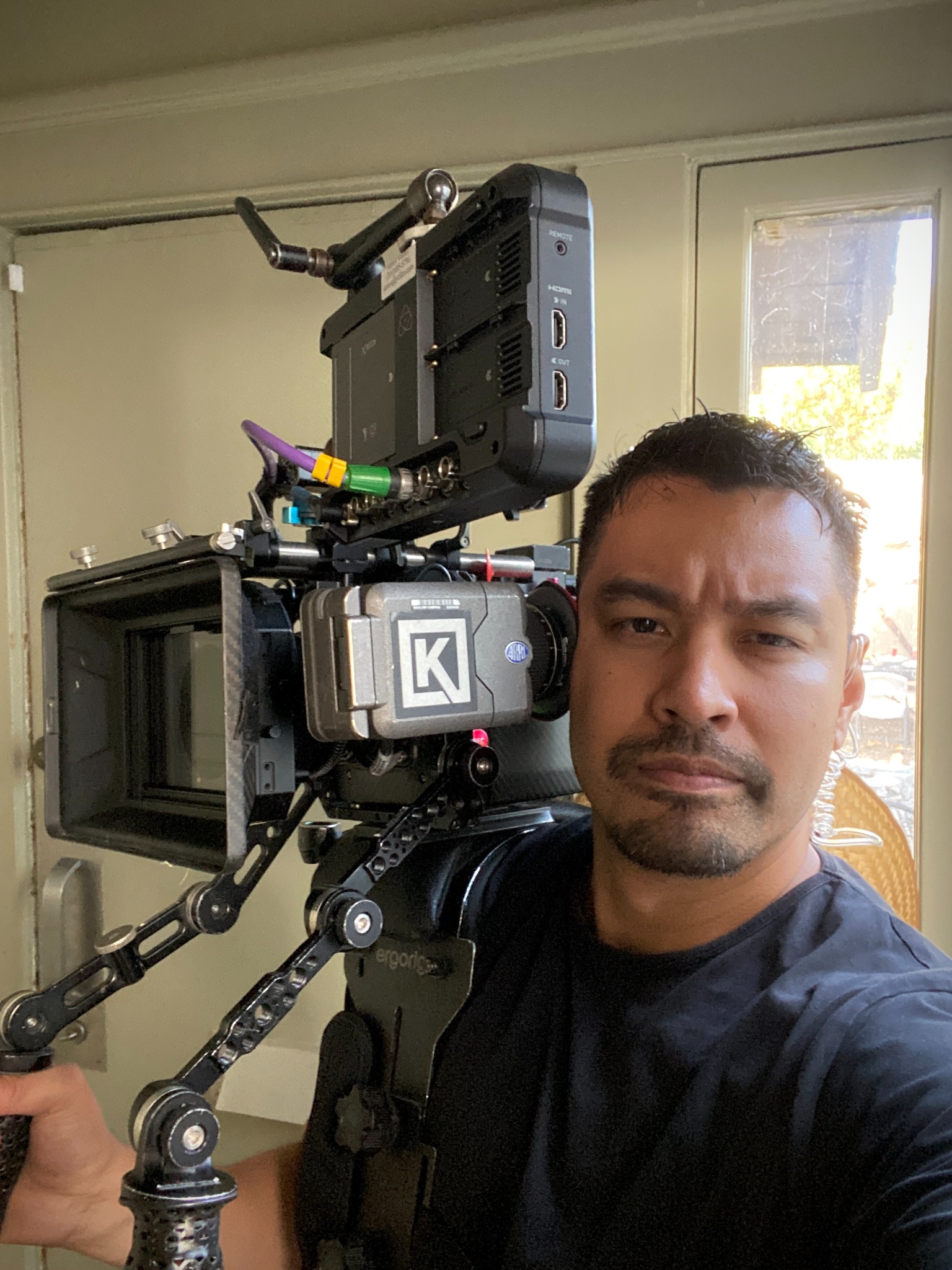 James Valdez on set 7