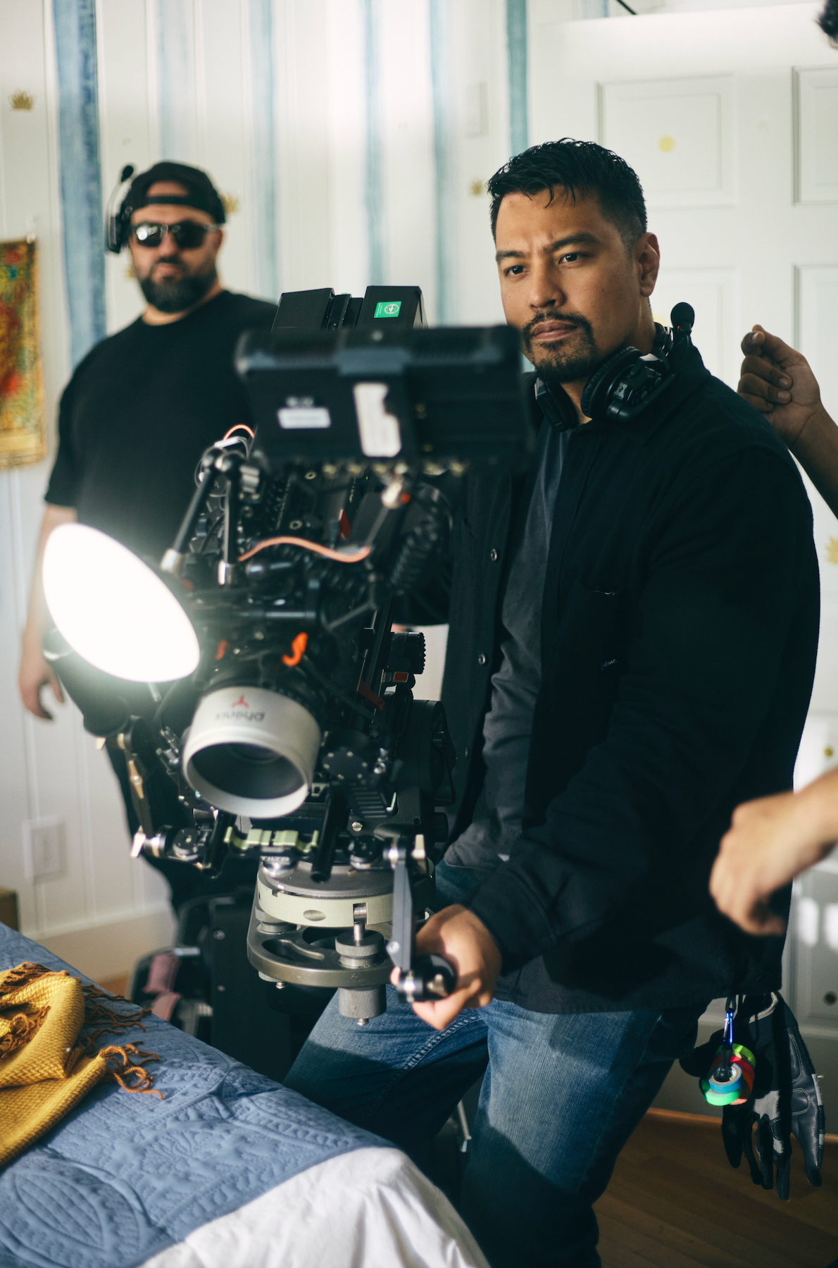 James Valdez on set 8