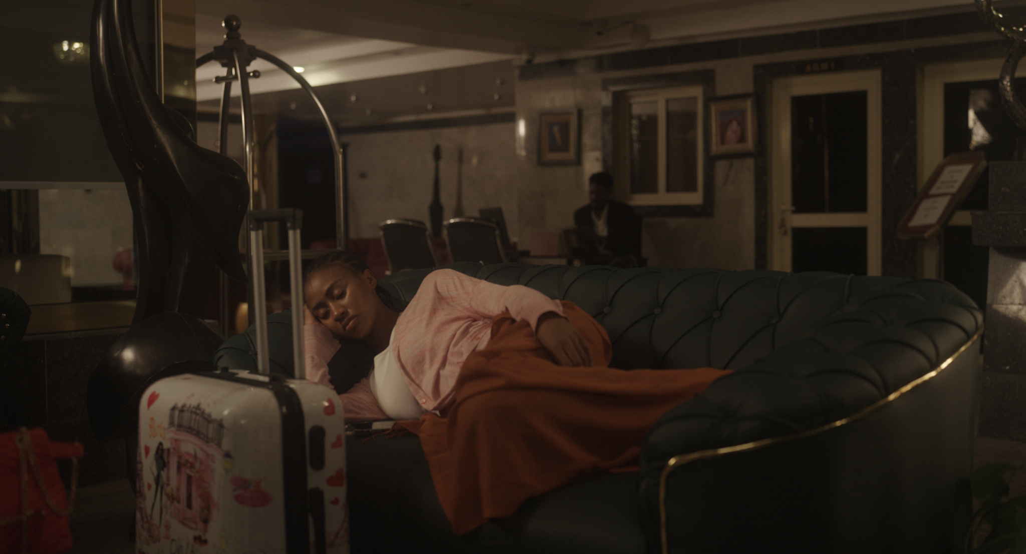 Diary of an African Model hotel couch frame